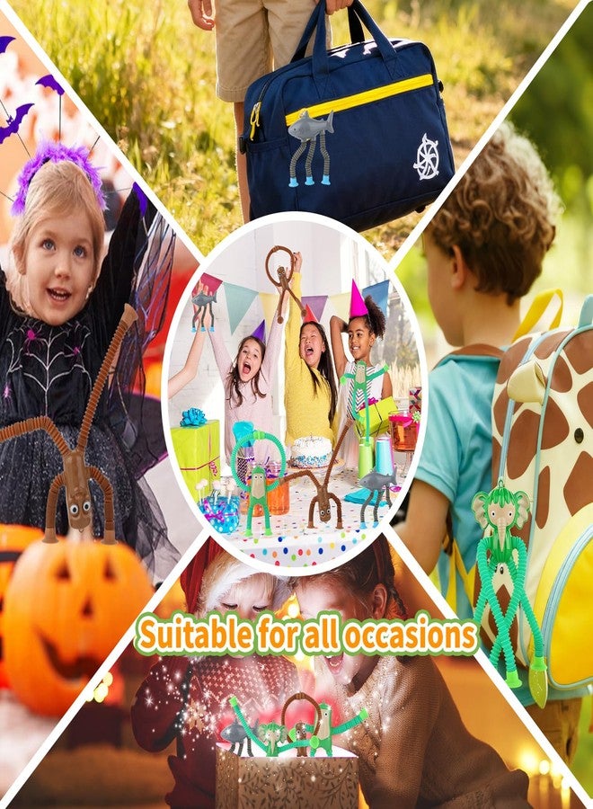 yewfall Valentines Day Gift for Kid Toddlers Boy Year Italian Brainrot Pop Tubes Fidget Sensory Toys for Toddlers,4Pcs Travel Toys with Suction Cups for Airplane Car Activities, Screen-Free Fun for Boys Girls - Image 4